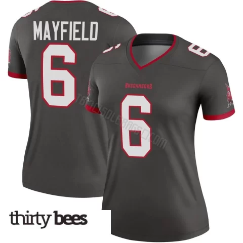 Baker Mayfield ＃6 Tampa Bay Buccaneers Women's Legend Pewter Alternate Jersey