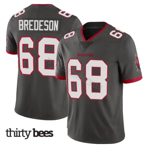 Ben Bredeson ＃68 Tampa Bay Buccaneers Men's Limited Pewter Alternate Vapor Jersey