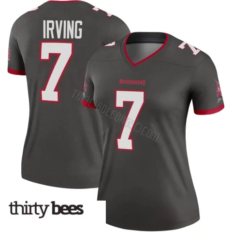 Bucky Irving ＃7 Tampa Bay Buccaneers Women's Legend Pewter Alternate Jersey