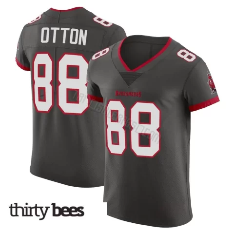 Cade Otton ＃88 Tampa Bay Buccaneers Men's Elite Pewter Alternate Vapor Jersey