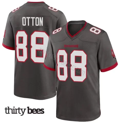 Cade Otton ＃88 Tampa Bay Buccaneers Youth Game Pewter Alternate Jersey