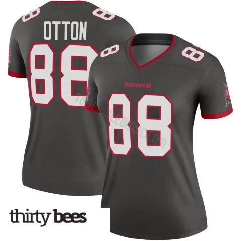 Cade Otton ＃88 Tampa Bay Buccaneers Women's Legend Pewter Alternate Jersey