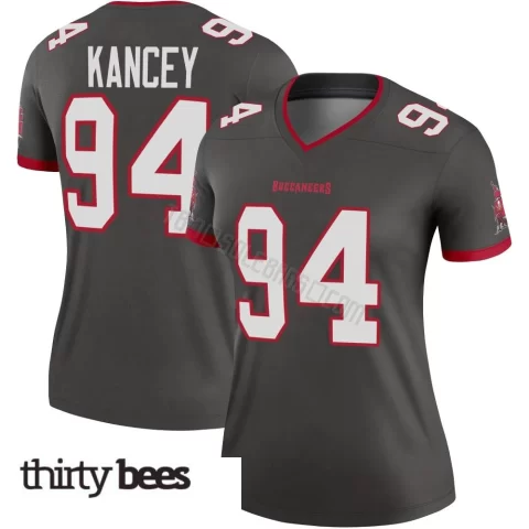 Calijah Kancey ＃94 Tampa Bay Buccaneers Women's Legend Pewter Alternate Jersey