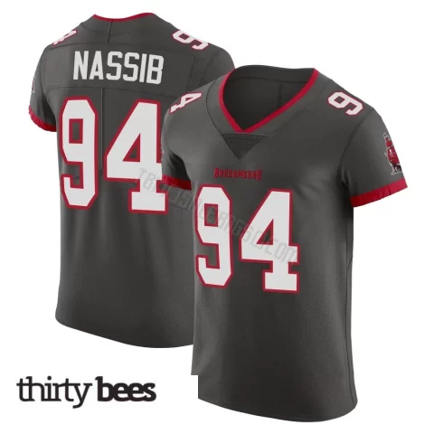 Carl Nassib ＃94 Tampa Bay Buccaneers Men's Elite Pewter Alternate Vapor Jersey