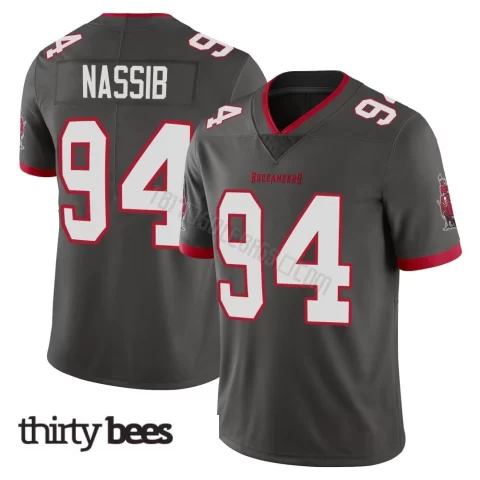 Carl Nassib ＃94 Tampa Bay Buccaneers Youth Limited Pewter Alternate Vapor Jersey