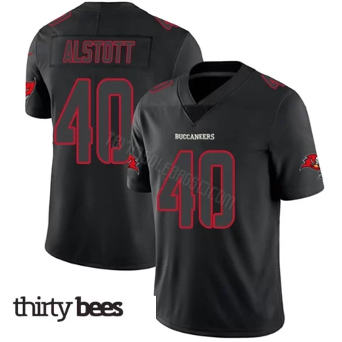 Mike Alstott ＃40 Tampa Bay Buccaneers Men's Limited Black Impact Jersey