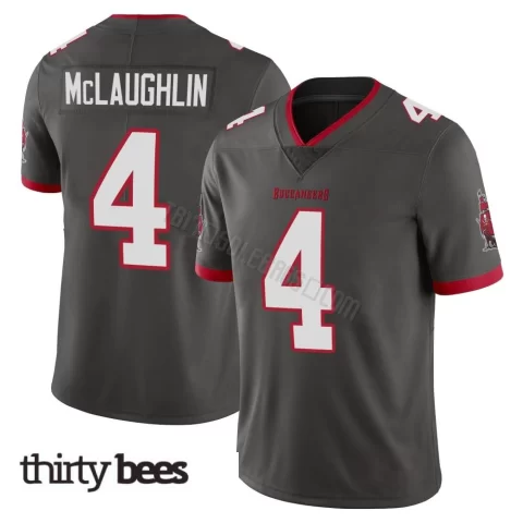 Chase McLaughlin ＃4 Tampa Bay Buccaneers Men's Limited Pewter Alternate Vapor Jersey