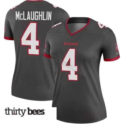Chase McLaughlin ＃4 Tampa Bay Buccaneers Women's Legend Pewter Alternate Jersey