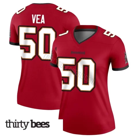 Vita Vea ＃50 Tampa Bay Buccaneers Women's Legend Red Jersey