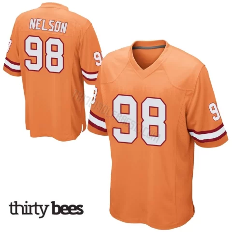 Anthony Nelson ＃98 Tampa Bay Buccaneers Men's Game Orange Alternate Jersey