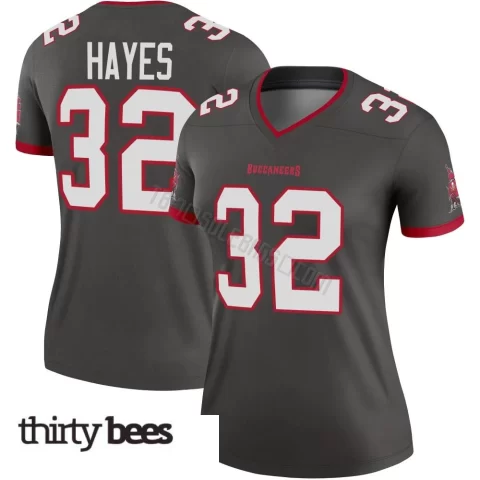 Josh Hayes ＃32 Tampa Bay Buccaneers Women's Legend Pewter Alternate Jersey