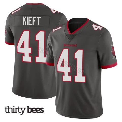 Ko Kieft ＃41 Tampa Bay Buccaneers Men's Limited Pewter Alternate Vapor Jersey