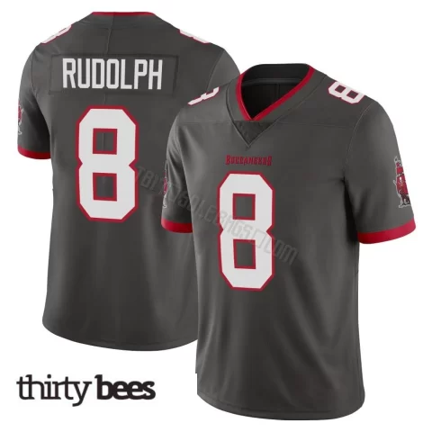 Kyle Rudolph ＃8 Tampa Bay Buccaneers Men's Limited Pewter Alternate Vapor Jersey