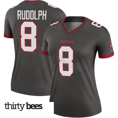 Kyle Rudolph ＃8 Tampa Bay Buccaneers Women's Legend Pewter Alternate Jersey