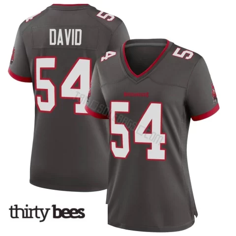 Lavonte David ＃54 Tampa Bay Buccaneers Women's Game Pewter Alternate Jersey