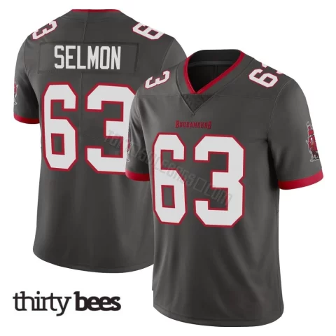 Lee Roy Selmon ＃63 Tampa Bay Buccaneers Men's Limited Pewter Alternate Vapor Jersey