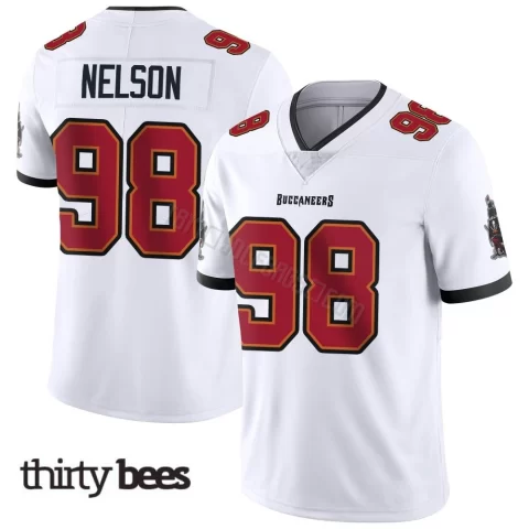 Anthony Nelson ＃98 Tampa Bay Buccaneers Men's Limited White Vapor Untouchable Jersey