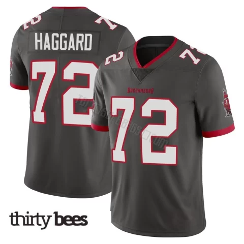Luke Haggard ＃72 Tampa Bay Buccaneers Men's Limited Pewter Alternate Vapor Jersey