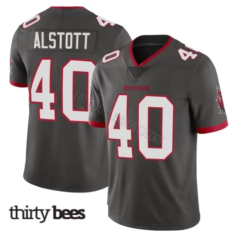 Mike Alstott ＃40 Tampa Bay Buccaneers Youth Limited Pewter Alternate Vapor Jersey