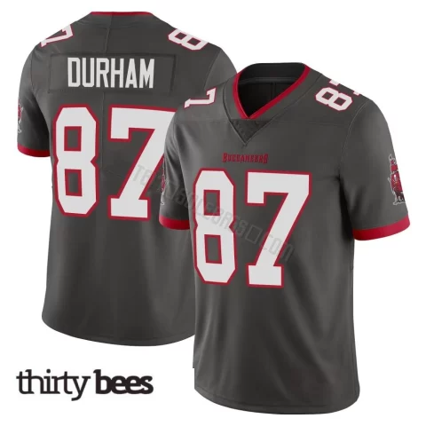 Payne Durham ＃87 Tampa Bay Buccaneers Men's Limited Pewter Alternate Vapor Jersey