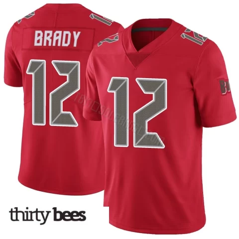 Tom Brady ＃12 Tampa Bay Buccaneers Youth Limited Red Color Rush Jersey