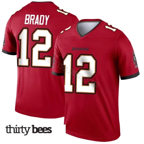 Tom Brady ＃12 Tampa Bay Buccaneers Youth Legend Red Jersey