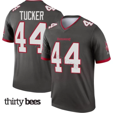 Sean Tucker ＃44 Tampa Bay Buccaneers Youth Legend Pewter Alternate Jersey