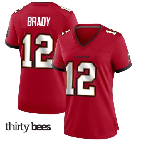 Tom Brady ＃12 Tampa Bay Buccaneers Women's Game Red Team Color Jersey