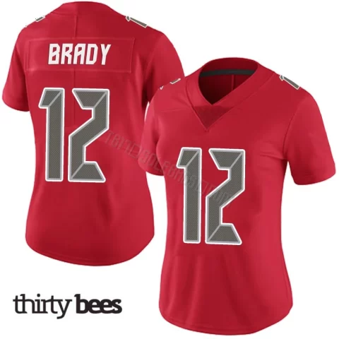 Tom Brady ＃12 Tampa Bay Buccaneers Women's Limited Red Team Color Vapor Untouchable Jersey