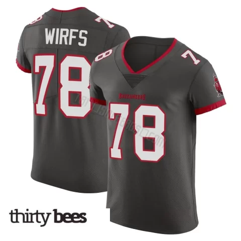 Tristan Wirfs ＃78 Tampa Bay Buccaneers Men's Elite Pewter Alternate Vapor Jersey