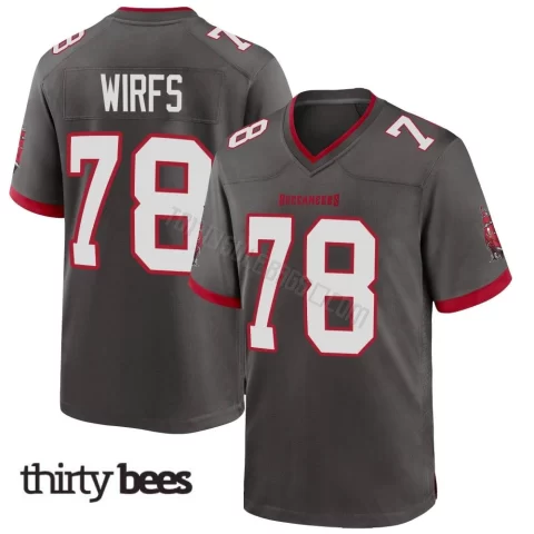 Tristan Wirfs ＃78 Tampa Bay Buccaneers Men's Game Pewter Alternate Jersey