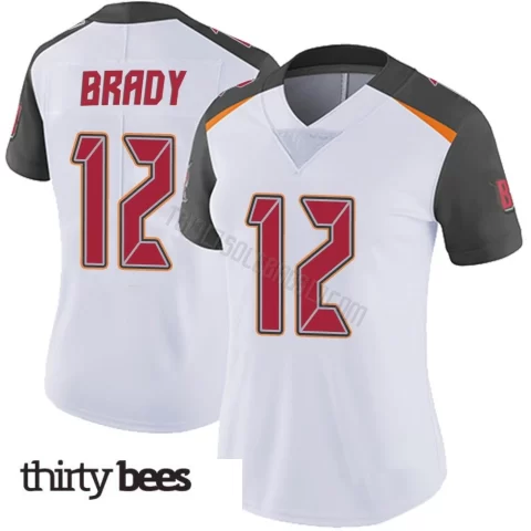 Tom Brady ＃12 Tampa Bay Buccaneers Women's Limited White Vapor Untouchable Jersey