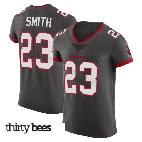 Tykee Smith ＃23 Tampa Bay Buccaneers Men's Elite Pewter Alternate Vapor Jersey