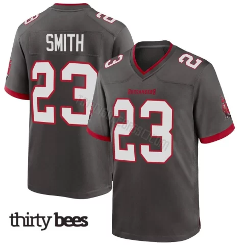 Tykee Smith ＃23 Tampa Bay Buccaneers Men's Game Pewter Alternate Jersey