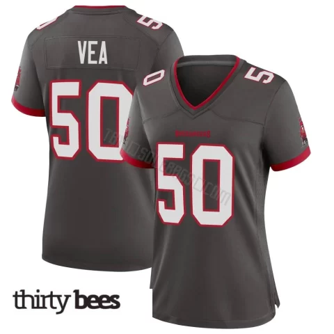 Vita Vea ＃50 Tampa Bay Buccaneers Women's Game Pewter Alternate Jersey