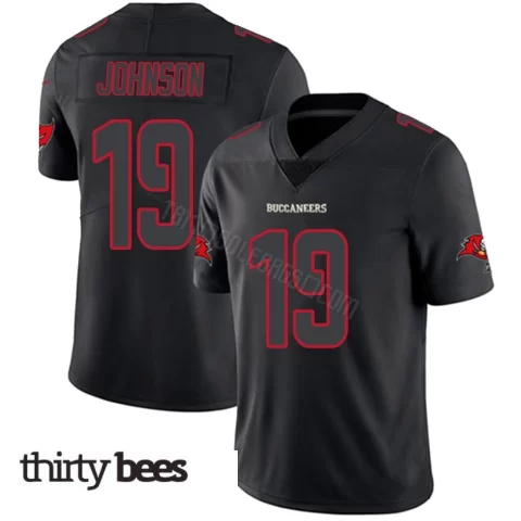 Kameron Johnson ＃19 Tampa Bay Buccaneers Youth Limited Black Impact Jersey