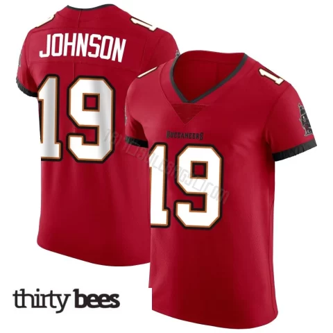 Kameron Johnson ＃19 Tampa Bay Buccaneers Men's Elite Red Vapor Jersey