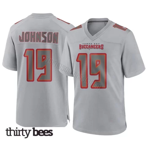 Kameron Johnson ＃19 Tampa Bay Buccaneers Men's Game Gray Atmosphere Fashion Jersey