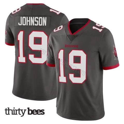 Kameron Johnson ＃19 Tampa Bay Buccaneers Men's Limited Pewter Alternate Vapor Jersey