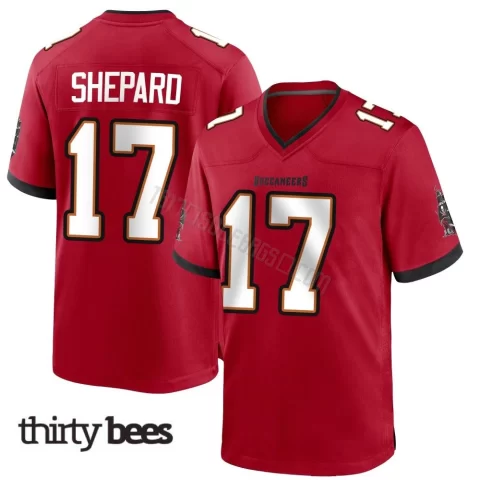 Sterling Shepard ＃17 Tampa Bay Buccaneers Men's Game Red Team Color Jersey
