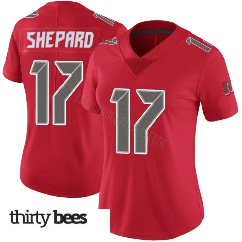 Sterling Shepard ＃17 Tampa Bay Buccaneers Women's Limited Red Color Rush Jersey