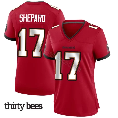 Sterling Shepard ＃17 Tampa Bay Buccaneers Women's Game Red Team Color Jersey