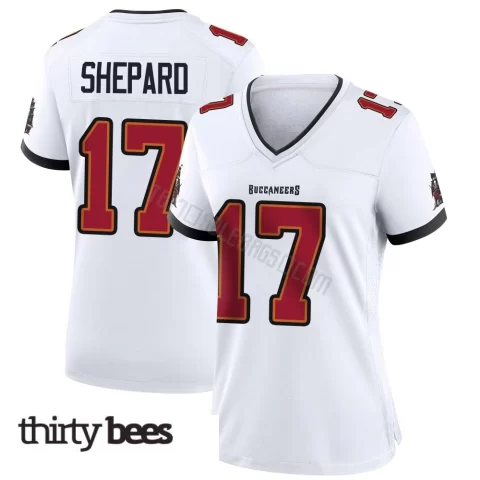 Sterling Shepard ＃17 Tampa Bay Buccaneers Women's Game White Jersey