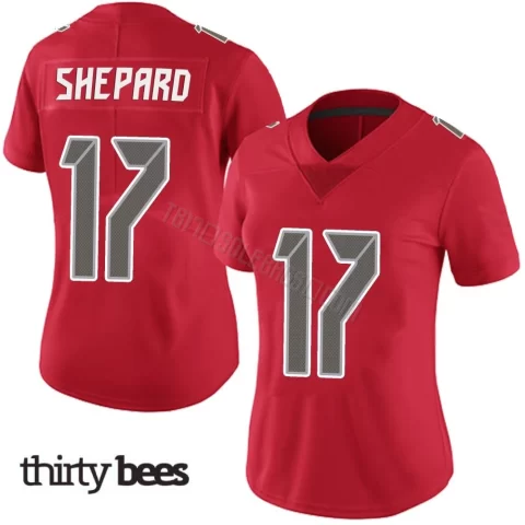 Sterling Shepard ＃17 Tampa Bay Buccaneers Women's Limited Red Team Color Vapor Untouchable Jersey