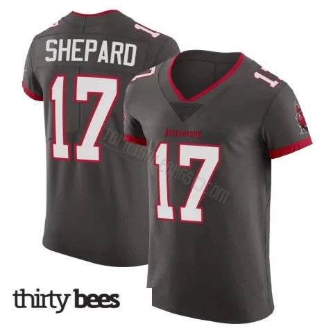 Sterling Shepard ＃17 Tampa Bay Buccaneers Men's Elite Pewter Alternate Vapor Jersey