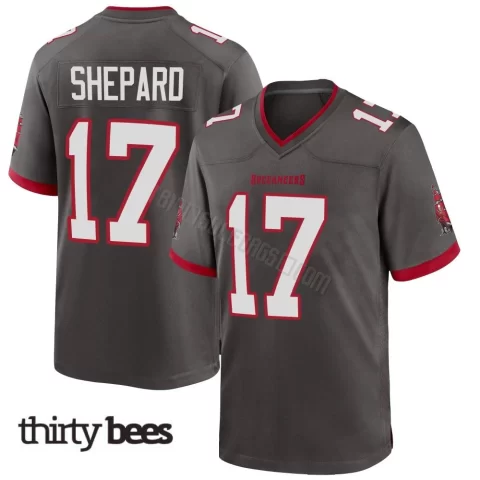 Sterling Shepard ＃17 Tampa Bay Buccaneers Youth Game Pewter Alternate Jersey