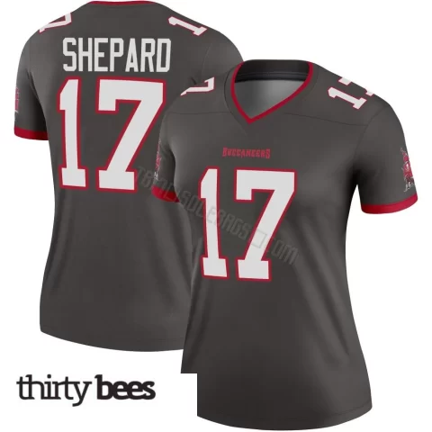 Sterling Shepard ＃17 Tampa Bay Buccaneers Women's Legend Pewter Alternate Jersey
