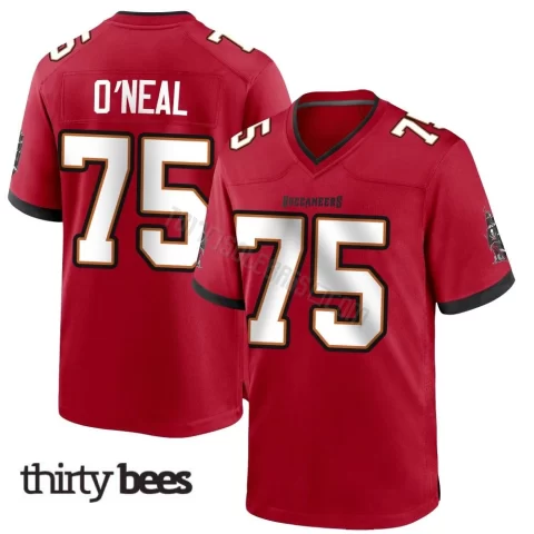 Raiqwon O'Neal ＃75 Tampa Bay Buccaneers Youth Game Red Team Color Jersey