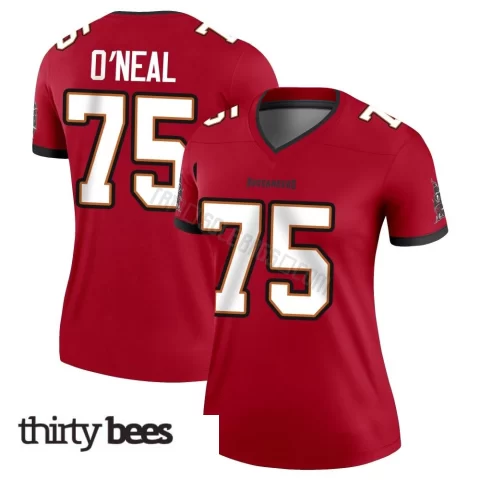 Raiqwon O'Neal ＃75 Tampa Bay Buccaneers Women's Legend Red Jersey