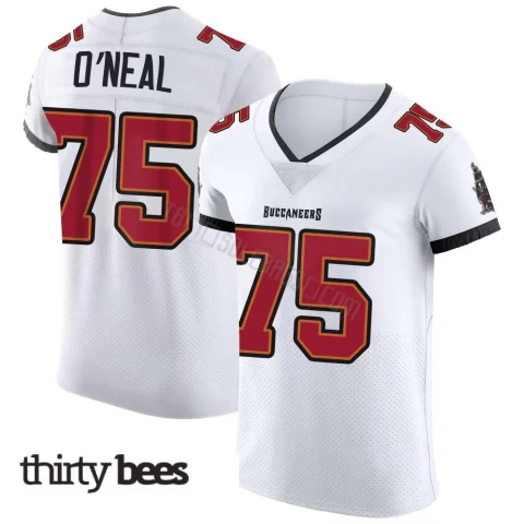 Raiqwon O'Neal ＃75 Tampa Bay Buccaneers Men's Elite White Vapor Jersey